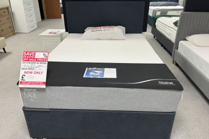 Ex-Display Redruth - Tempur Ease 25cm Double 135x190cm Mattress + Buckingham Non Storage Divan Bed S Ex-Display Redruth - Tempur Ease 25cm Double 135x190cm Mattress + Buckingham Non Storage Divan Bed S