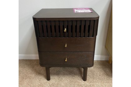 Ex-Display St Austell - Soho Dark 3 Drawer Bedside Table Ex-Display St Austell - Soho Dark 3 Drawer Bedside Table