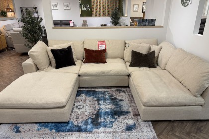 Ex-Display Truro - Baker Zen U5 Piece Upholstery Group (2x Corner Sections/2x Middle Sections & Otto Ex-Display Truro - Baker Zen U5 Piece Upholstery Group (2x Corner Sections/2x Middle Sections & Otto