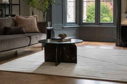 Gallery Direct Amalfi Black Marble Coffee Table