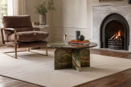 Gallery Direct Amalfi Ember Marble Coffee Table