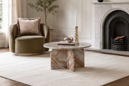 Gallery Direct Amalfi Natural Marble Coffee Table