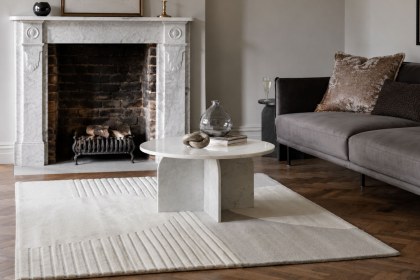 Gallery Direct Amalfi White Marble Coffee Table
