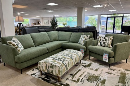 Ex-Display Liskeard - Jonas Corner Sofa Group + Chair + Footstool