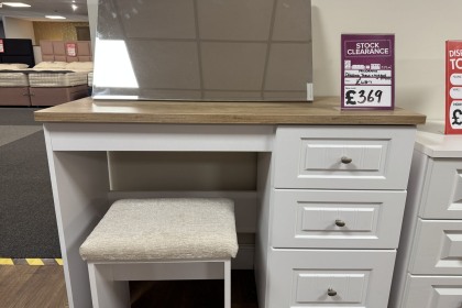 Ex-Display Plymouth - Panorama Dressing Table + Mirror + Stool