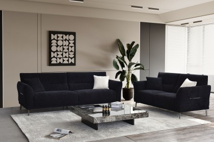 Albany 3 Seater Sofa in Black Lux Boucle Albany 3 Seater Sofa in Black Lux Boucle