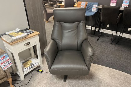Ex-Display Redruth - Houston Swivel Recliner Leather Chair Ex-Display Redruth - Houston Swivel Recliner Leather Chair