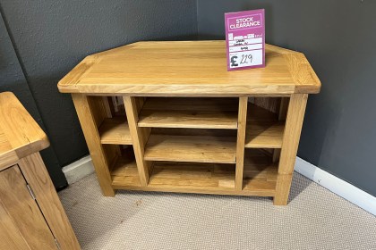 Ex-Display Redruth - Largo Oak Corner TV Unit Ex-Display Redruth - Largo Oak Corner TV Unit