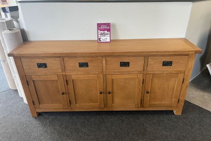 Ex-Display Redruth - Salisbury Premium Oak Extra Large Sideboard Ex-Display Redruth - Salisbury Premium Oak Extra Large Sideboard