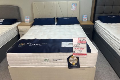 Ex-Display Redruth - Sleepeezee Wool Lux 2800 King Size Divan Bed