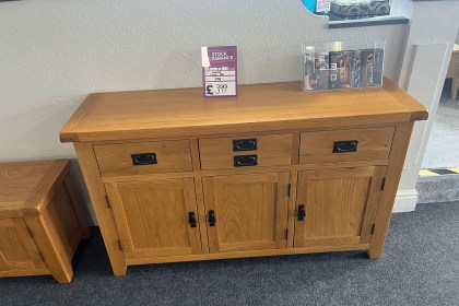 Ex-Display Redruth - Wexford Oak Large Sideboard Ex-Display Redruth - Wexford Oak Large Sideboard