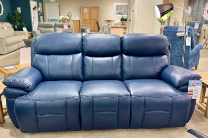Ex-Display Liskeard - Boston 3 Seater Power Recliner Leather Sofa