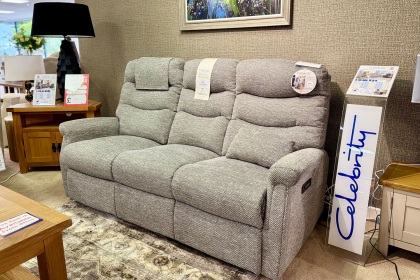 Ex-Display Liskeard - Celebrity Hollingwell Power Recliner Fabric 3 Seater Sofa Ex-Display Liskeard - Celebrity Hollingwell Power Recliner Fabric 3 Seater Sofa