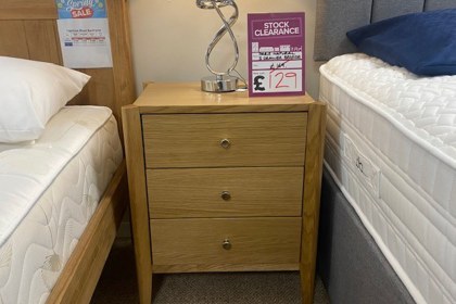 Ex-Display St Austell - Paris Oak Natural Bedside Table