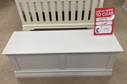 Ex-Display St Austell - Burgundy Painted Blanket Box