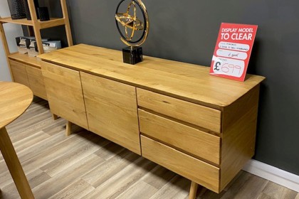 Ex-Display St Austell - Gallery Direct Madrid Natural Oak Large Sideboard Ex-Display St Austell - Gallery Direct Madrid Natural Oak Large Sideboard