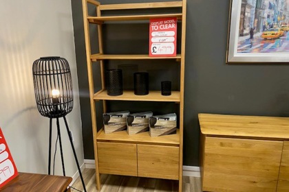 Ex-Display St Austell - Gallery Direct Madrid Natural Oak Open Display Unit