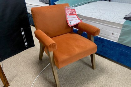 Ex-Display St Austell - Leoni Orange Accent Chair