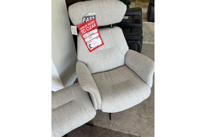 Murcia Swivel Recliner Chair & Footstool in Desert Sand Murcia Swivel Recliner Chair & Footstool in Desert Sand