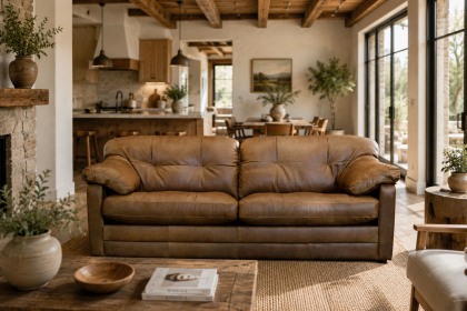 Alexander & James Bailey Leather 3 Seater Sofa Alexander & James Bailey Leather 3 Seater Sofa