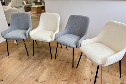 Ex-Display Liskeard - Cara Set of 4 Boucle Dining Chairs Ex-Display Liskeard - Cara Set of 4 Boucle Dining Chairs