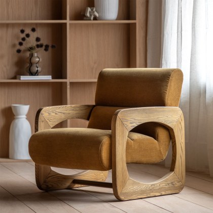 Gallery Direct Marco Armchair in Verona Golden
