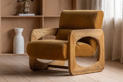Gallery Direct Marco Armchair in Verona Golden