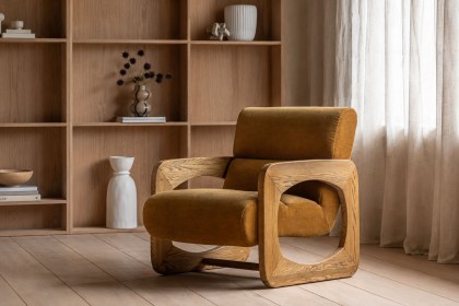 Gallery Direct Marco Armchair in Verona Golden