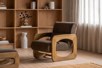 Gallery Direct Marco Armchair in Verona Sepia