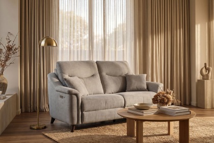 G Plan Olivia Fabric Large Sofa with Heat, Lumbar and Headrest Functions