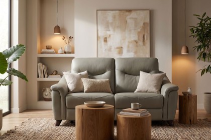 G Plan Olivia Leather Small Sofa with Heat, Lumbar and Headrest Functions
