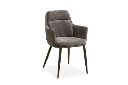 Donna Fabric Dining Chair in Miami Ash (Pair)