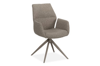 Faido Fabric Dining Chair in Toffee (Pair)