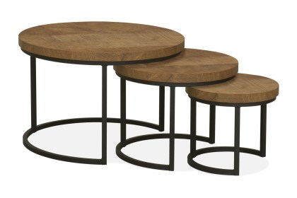 Hugo 3-Piece Coffee Nest of Tables Set Hugo 3-Piece Coffee Nest of Tables Set