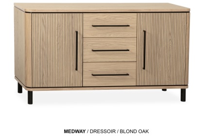 Medway Blond Oak Lamulux 150cm Large Sideboard