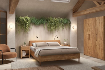 Midnight Lamulux Wood-Effect Bed Frame