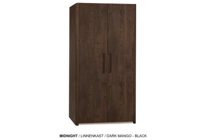 Midnight Lamulux Wood-Effect 2 Door Wardrobe