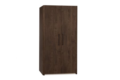 Midnight Lamulux Wood-Effect 2 Door Wardrobe
