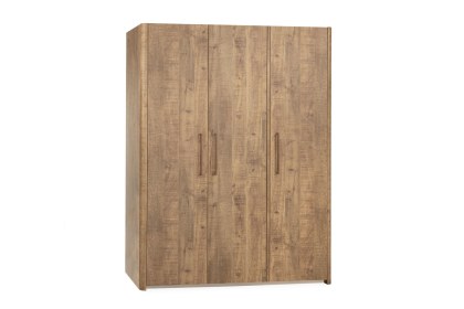 Midnight Lamulux Wood-Effect 3 Door Wardrobe