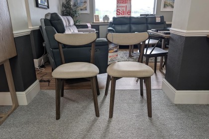Ex-Display Newquay - Gallery Direct Hatfield Dining Chairs Smoked (Pair) Ex-Display Newquay - Gallery Direct Hatfield Dining Chairs Smoked (Pair)