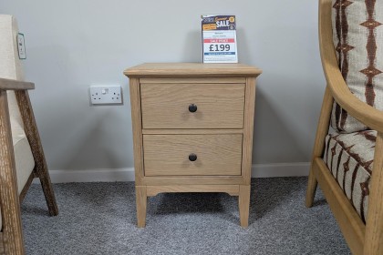 Ex-Display Newquay - Gallery Direct Malvern 2 Drawer Bedside Table