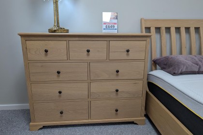 Ex-Display Newquay - Gallery Direct Malvern 9 Drawer Chest of Drawers Ex-Display Newquay - Gallery Direct Malvern 9 Drawer Chest of Drawers