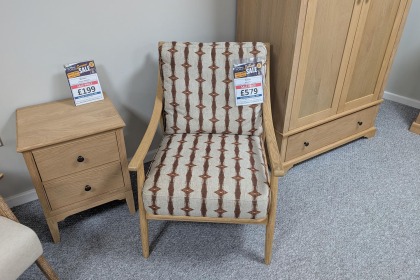 Ex-Display Newquay - Gallery Direct Relaint Armchair Indra Stripe Ex-Display Newquay - Gallery Direct Relaint Armchair Indra Stripe
