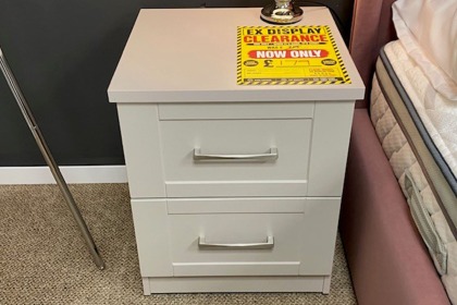 Ex-Display St Austell - Bella 2 Drawer XL Bedside Ex-Display St Austell - Bella 2 Drawer XL Bedside