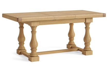 Normandy Chunky Country Oak Small Ext 140-185cm Trestle Dining Table Normandy Chunky Country Oak Small Ext 140-185cm Trestle Dining Table