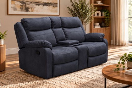 Ellena Marble Grey 2 Seater Recliner Sofa with Storage Ellena Marble Grey 2 Seater Recliner Sofa with Storage