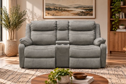 Ellena Marble Beige 2 Seater Recliner Sofa with Storage Ellena Marble Beige 2 Seater Recliner Sofa with Storage