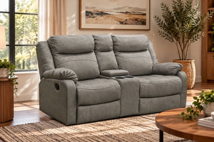 Ellena Marble Beige 2 Seater Recliner Sofa with Storage Ellena Marble Beige 2 Seater Recliner Sofa with Storage