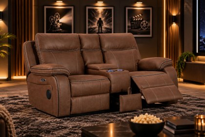 California 2 Seater Cinema Tech Power Recliner Sofa