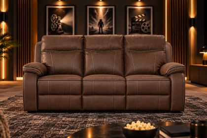California 3 Seater Cinema Tech Power Recliner Sofa
